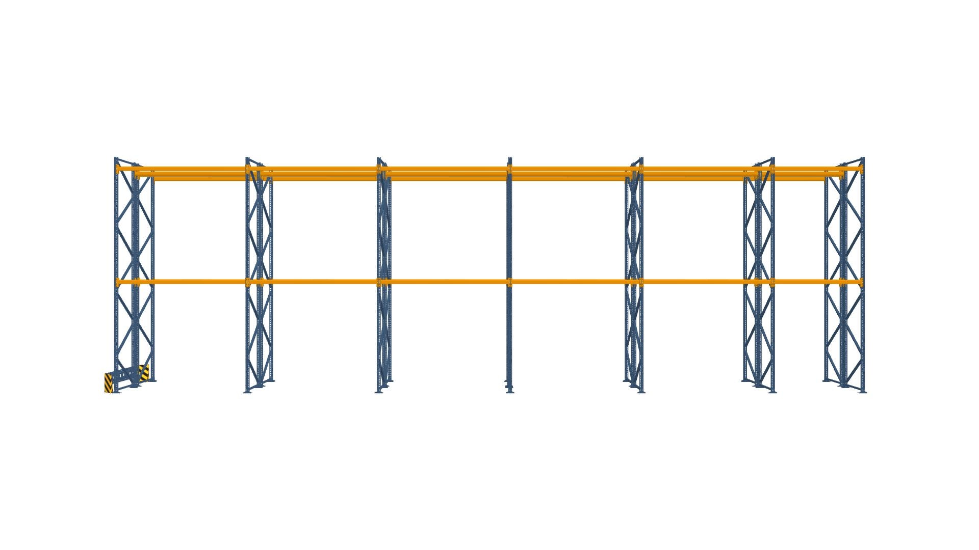 Konfiguration vom 19.11.2024 - 16.19 m x 5.00 m für 102 Paletten mit 500 kg