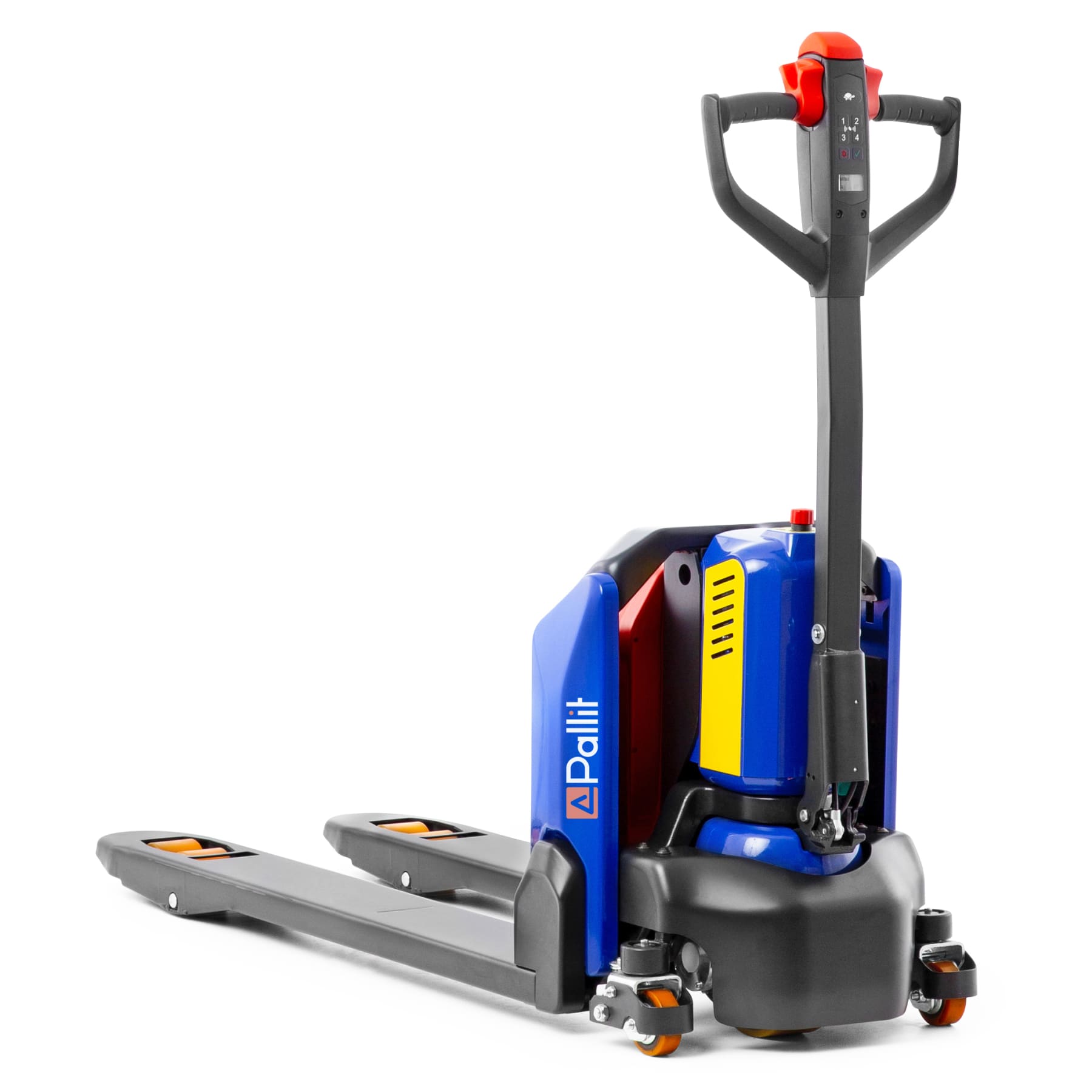 Transpalette Coloré Rose Pallit - Capacité 2500 Kg - Largeur 1150 Mm - Roues PU Neuves