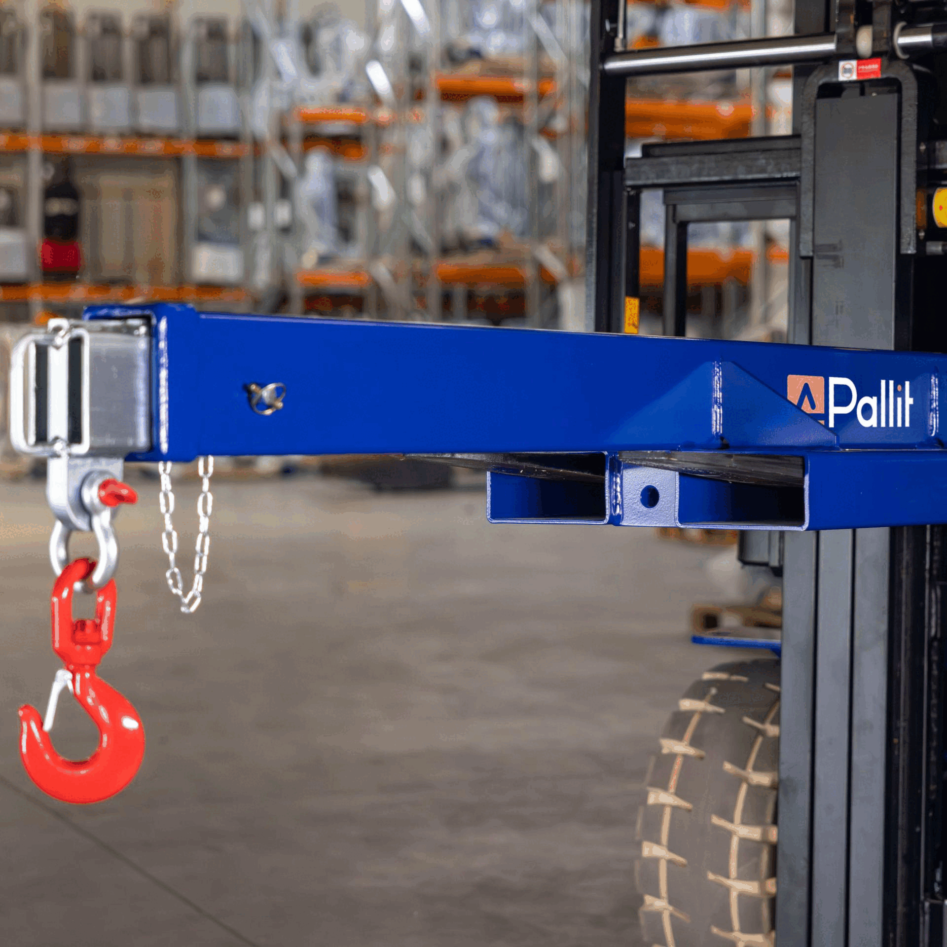 Potence télescopique 3465 mm JIB-M pour chariot élévateur