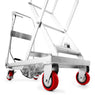 mobile double scissor lift table stainless steel 4