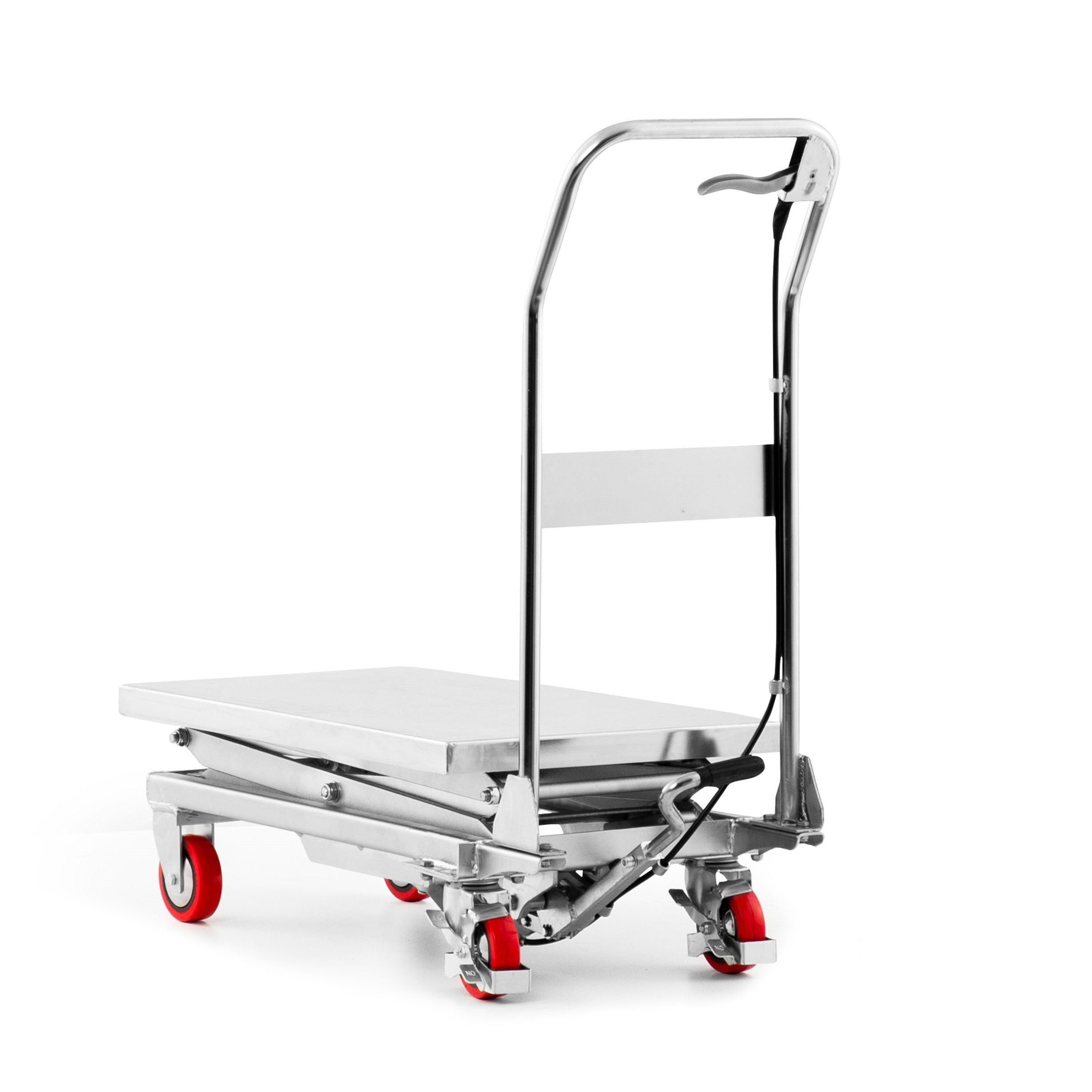 mobile double scissor lift table stainless steel 13